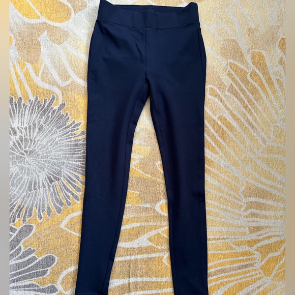 Ann Taylor Loft Ponte Leggings XS petite in navy. - Picture 3 of 5